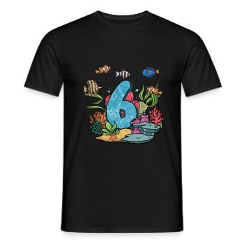 Aquarium Fish Gift - Men's T-Shirt - black - Front - AI Model Male 178 light (178cm)