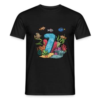 Aquarium Fish Gift - Men's T-Shirt - black - Front - AI Model Male 178 light (178cm)