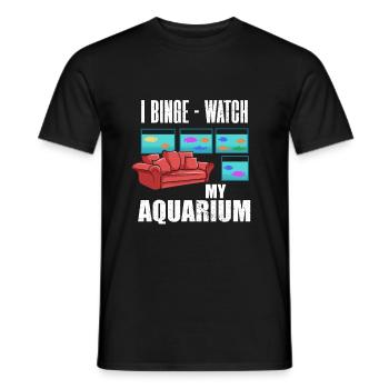 Aquarium Fish Gift - Men's T-Shirt - black - Front - AI Model Male 178 light (178cm)