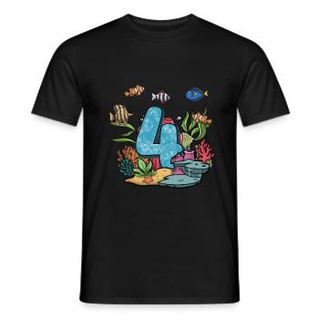 Aquarium Fish Gift - Men's T-Shirt - black - Front - AI Model Male 178 light (178cm)