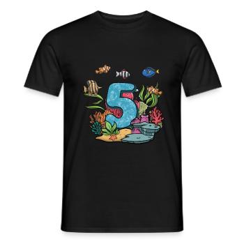 Aquarium Fish Gift - Men's T-Shirt - black - Front - AI Model Male 178 light (178cm)