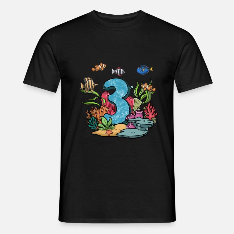 Aquarium Fisch Geschenk - Männer T-Shirt - Schwarz