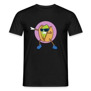 Pistazien Weihnachtsessen Geschenk - Männer T-Shirt - Schwarz - Vorne - AI Model Male 178 light (178cm)
