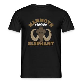 Mammouth - T-shirt homme - noir - Devant - AI Model Male 178 light (178cm)