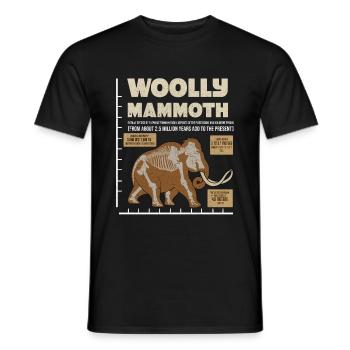 Mammouth - T-shirt homme - noir - Devant - AI Model Male 178 light (178cm)