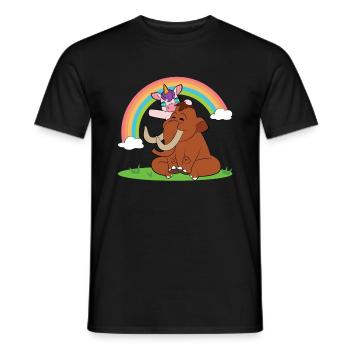 Mammouth - T-shirt homme - noir - Devant - AI Model Male 178 light (178cm)