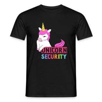 Einhorn - Männer T-Shirt - Schwarz - Vorne - AI Model Male 178 light (178cm)