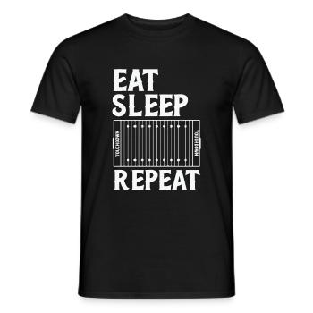 Football américain - T-shirt homme - noir - Devant - AI Model Male 178 light (178cm)