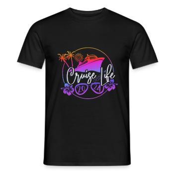 Cruise Cruise Ship Gift - Men's T-Shirt - black - Front - AI Model Male 178 light (178cm)