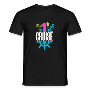 Cruise Cruise Ship Gift - Men's T-Shirt - black - Front - AI Model Male 178 light (178cm)