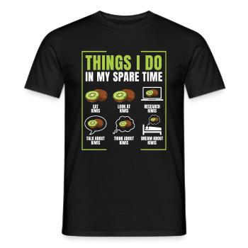 Kiwi - T-shirt homme - noir - Devant - AI Model Male 178 light (178cm)