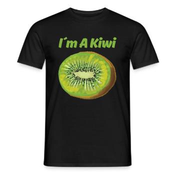 Pomegranate Food Christmas - Men's T-Shirt - black - Front - AI Model Male 178 light (178cm)