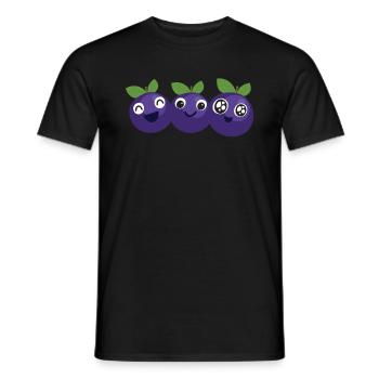 Blauberren Blauberre Geschenk - Männer T-Shirt - Schwarz - Vorne - AI Model Male 178 light (178cm)