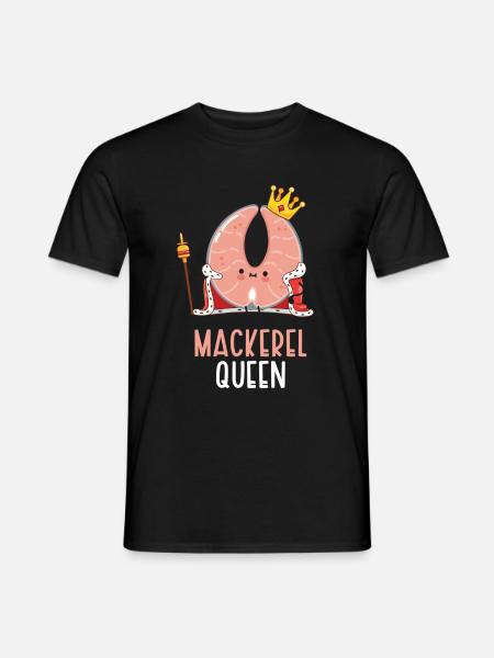 Mackrel Mackrel Saltwater Fish Fishing - Men's T-Shirt - black