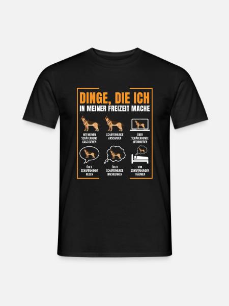 Schäferhund - Männer T-Shirt - Schwarz