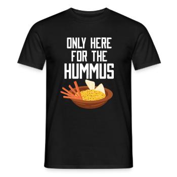 Hummus - Men's T-Shirt - black - Front - AI Model Male 178 light (178cm)