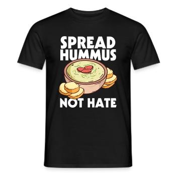 Hummus - Men's T-Shirt - black - Front - AI Model Male 178 light (178cm)