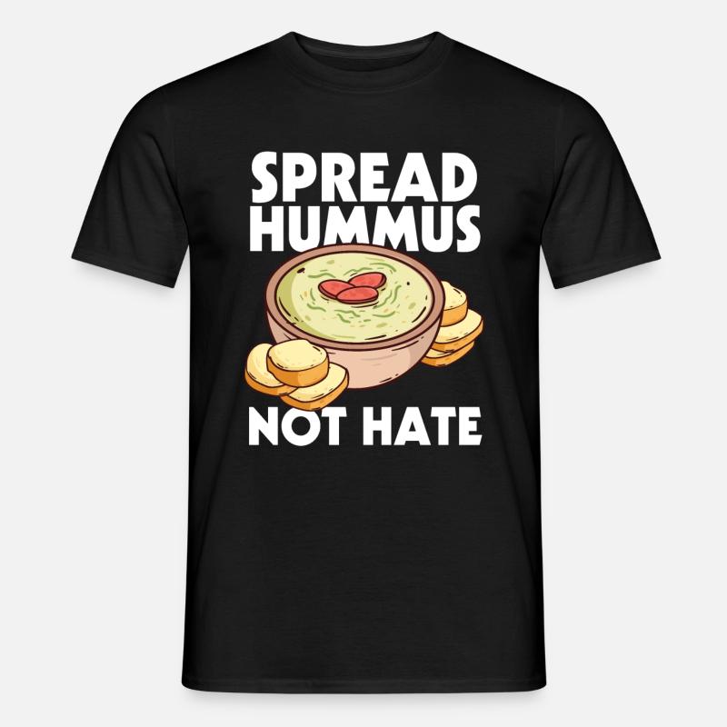 Hummus - Männer T-Shirt - Schwarz