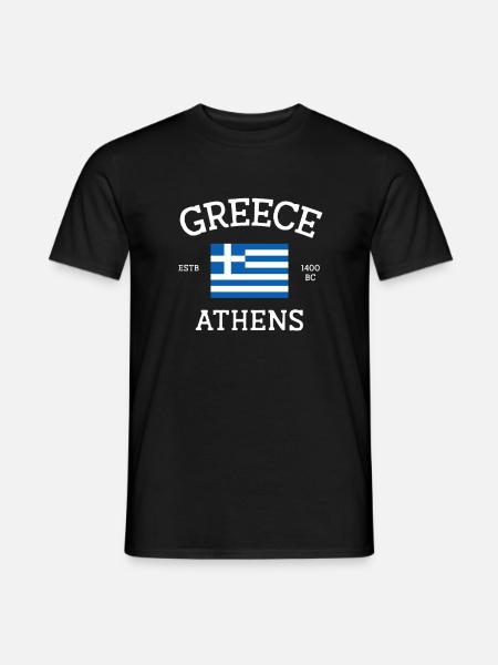 Greece - Men's T-Shirt - black