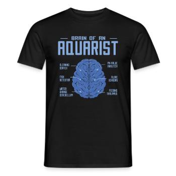 Aquarium - Men's T-Shirt - black - Front - AI Model Male 178 light (178cm)