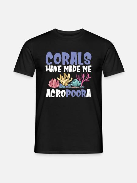 Coral Aquarium - Men's T-Shirt - black