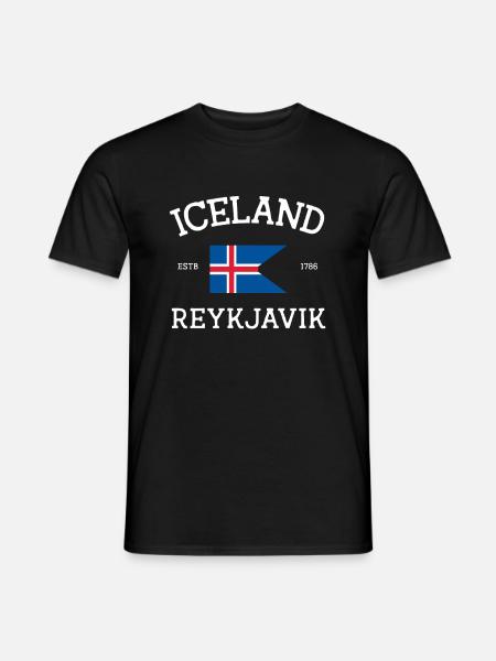 Iceland - Men's T-Shirt - black