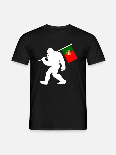 Portugal Bigfoot - Männer T-Shirt - Schwarz