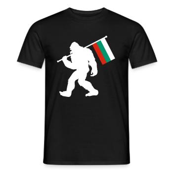 Bulgaria Bigfoot - Men's T-Shirt - black - Front - AI Model Male 178 light (178cm)