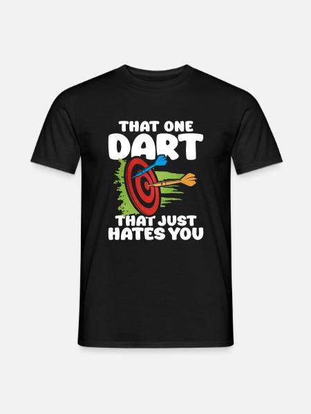 Darts - Männer T-Shirt - Schwarz