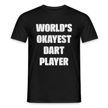 Darts - Männer T-Shirt - Schwarz - Vorne - AI Model Male 178 light (178cm)