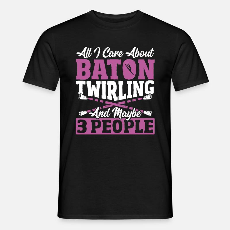 Baton Twirling Baton Twirler Geschenk - Männer T-Shirt - Schwarz