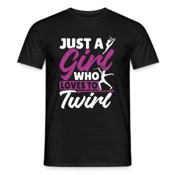 Baton Twirling Baton Twirler Gift - Men's T-Shirt - black - Front - AI Model Male 178 light (178cm)