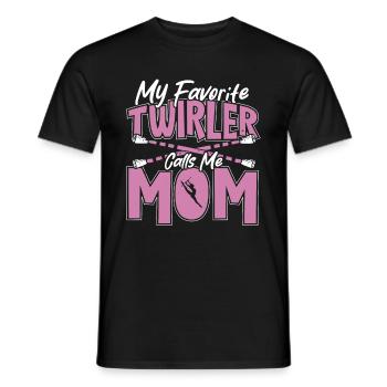 Baton Twirling Baton Twirler Gift - Men's T-Shirt - black - Front - AI Model Male 178 light (178cm)