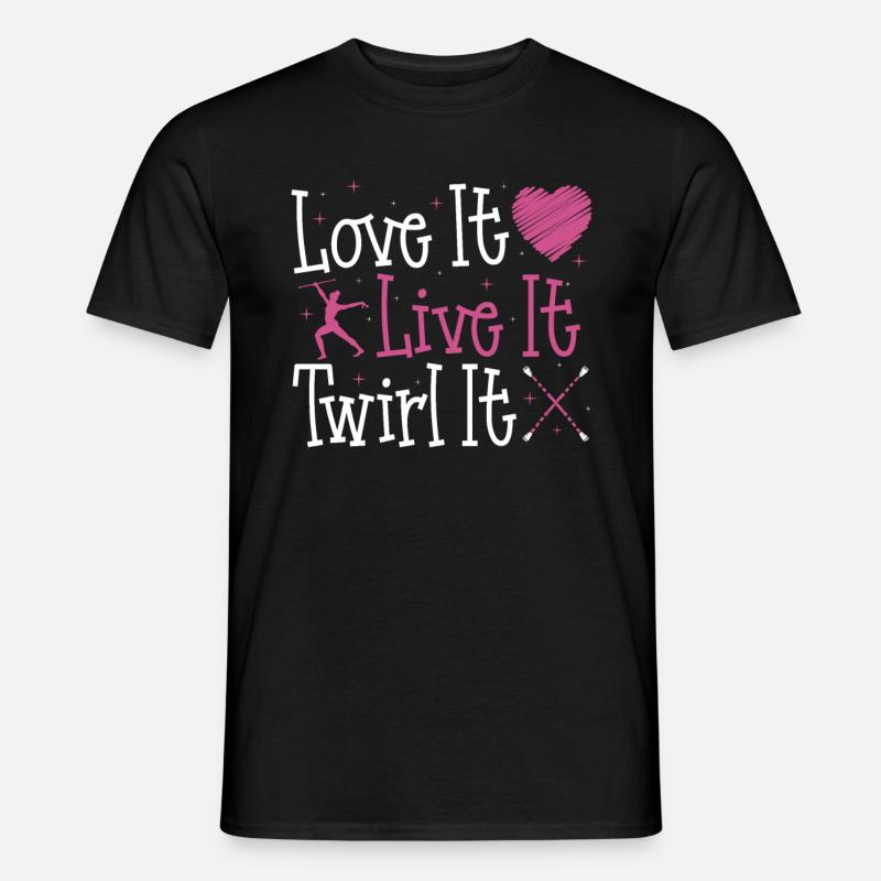 Baton Twirling Baton Twirler Geschenk - Männer T-Shirt - Schwarz