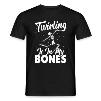 Baton Twirling Baton Twirler Gift - Men's T-Shirt - black - Front - AI Model Male 178 light (178cm)