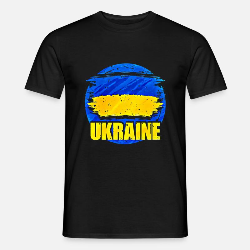 Ukraine - Männer T-Shirt - Schwarz