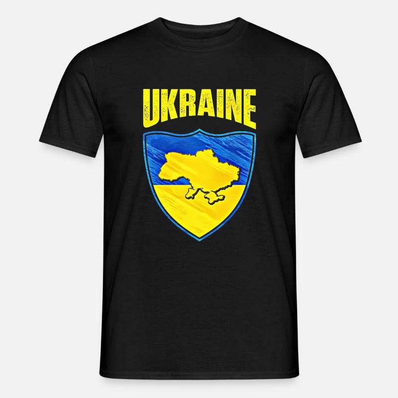 Ukraine - Männer T-Shirt - Schwarz