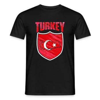 Türkei - Männer T-Shirt - Schwarz - Vorne - AI Model Male 178 light (178cm)