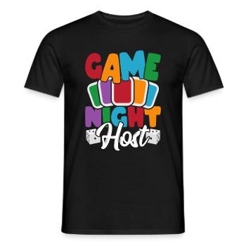 Board Games Game Board Gift - Men's T-Shirt - black - Front - AI Model Male 178 light (178cm)