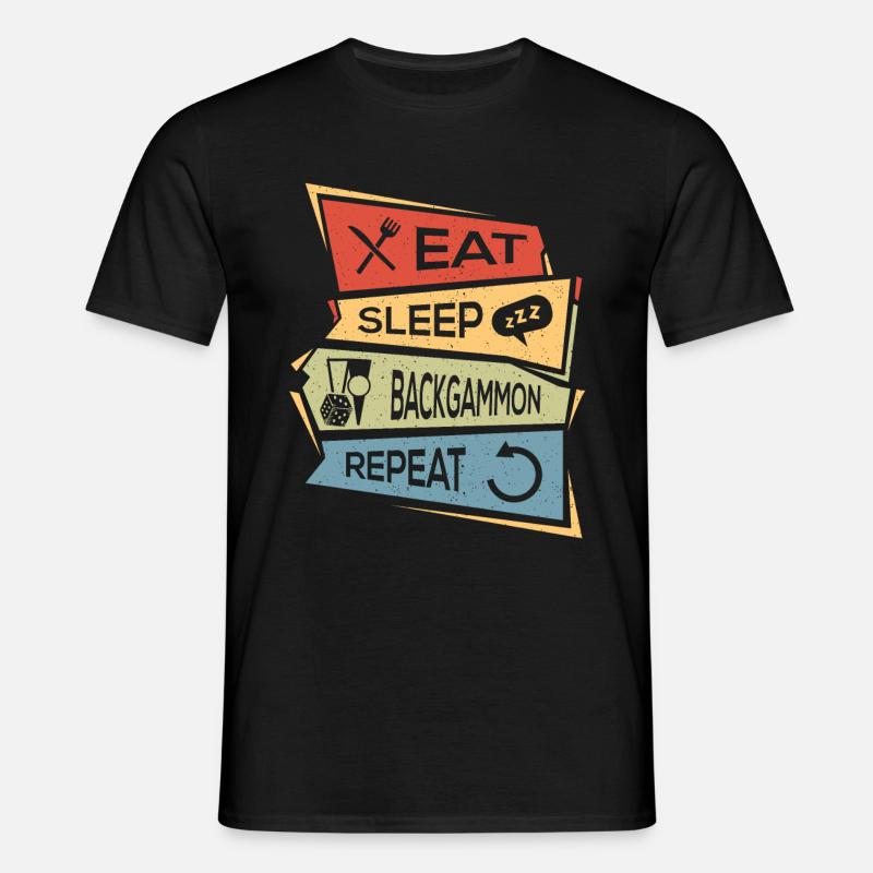 Backgammon - Men's T-Shirt - black