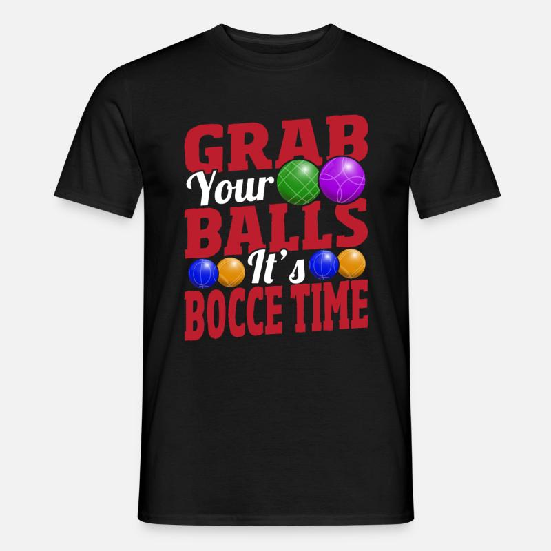 Boccia - Männer T-Shirt - Schwarz