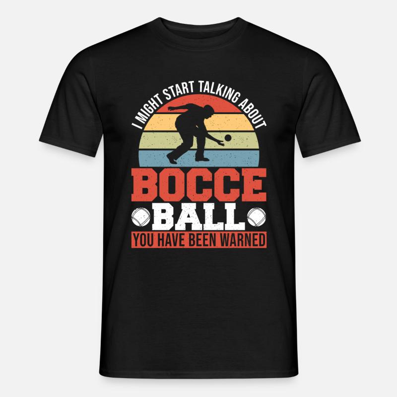 Boccia - Männer T-Shirt - Schwarz