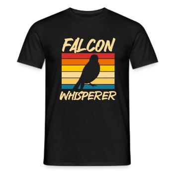 Falconry Ornithology Gift - Men's T-Shirt - black - Front - AI Model Male 178 light (178cm)