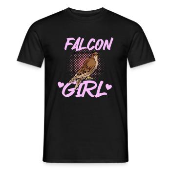 Falconry Ornithology Gift - Men's T-Shirt - black - Front - AI Model Male 178 light (178cm)