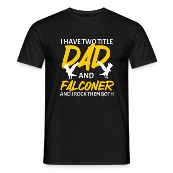 Falconry Ornithology Gift - Men's T-Shirt - black - Front - AI Model Male 178 light (178cm)