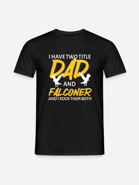 Falconry Ornithology Gift - Men's T-Shirt - black