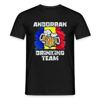 Andorra Drinking Team - T-shirt homme - noir - Devant - AI Model Male 178 light (178cm)