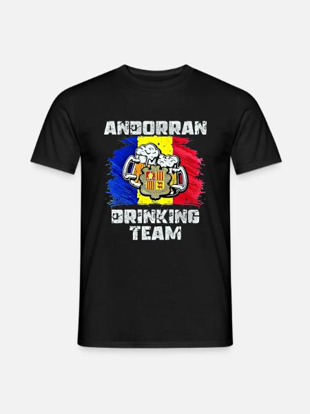 Andorra Drinking Team - T-shirt homme - noir