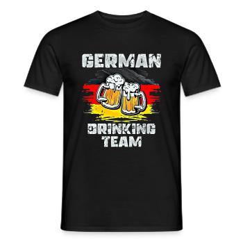 Équipe de beuverie d’Allemagne - T-shirt homme - noir - Devant - AI Model Male 178 light (178cm)