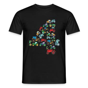 Traktorliebhaber Lustiges Traktorgeschenk - Männer T-Shirt - Schwarz - Vorne - AI Model Male 178 light (178cm)